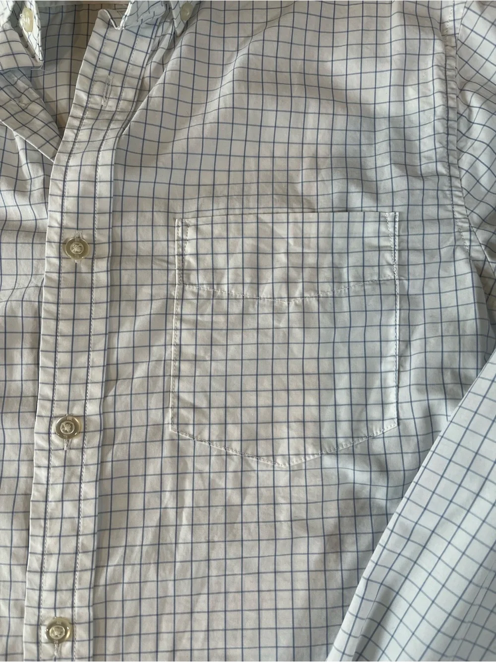 Banana Republic Luxe Poplin Slim Fit Button Down Shirt Men’s M